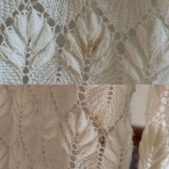 Vintage Americana Knit Leaf Pattern Cardigan size M - Picture 7 of 8